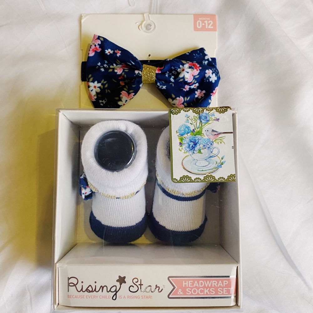 Rising Star head wrap and sock set